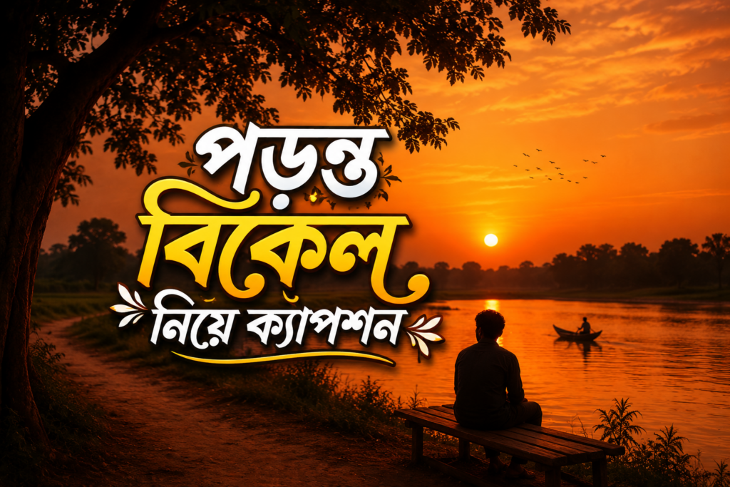 পড়ন্ত বিকেল নিয়ে ক্যাপশন