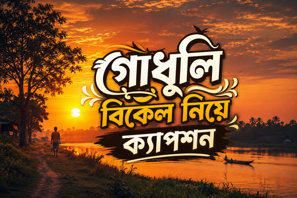 গোধূলি বিকেল নিয়ে ক্যাপশন