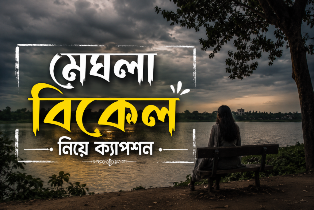 মেঘলা বিকেল নিয়ে ক্যাপশন