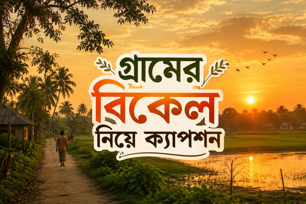 গ্রামের বিকেল নিয়ে ক্যাপশন