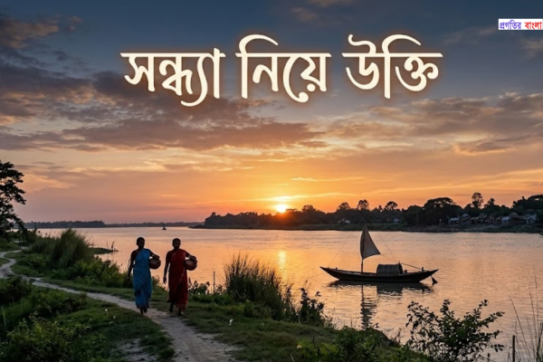 সন্ধ্যা নিয়ে উক্তি