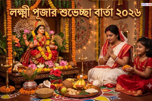 লক্ষ্মী পূজার শুভেচ্ছা বার্তা ২০২৬