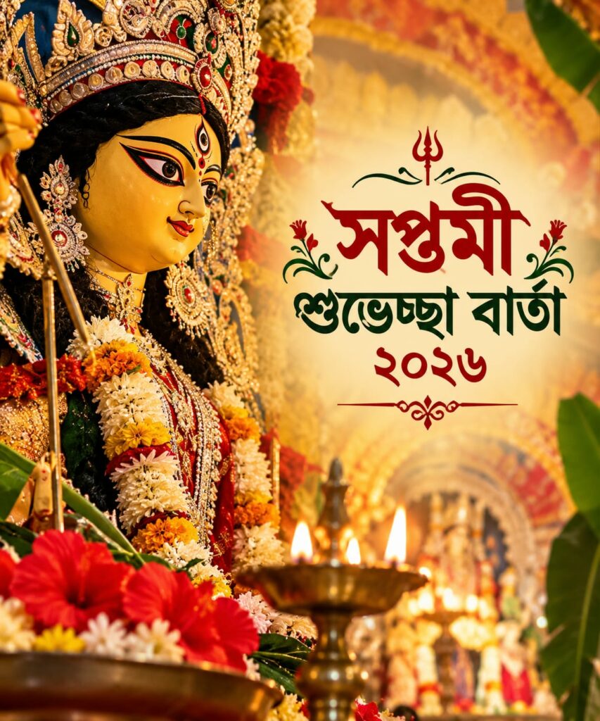 সপ্তমী শুভেচ্ছা বার্তা ২০২৬