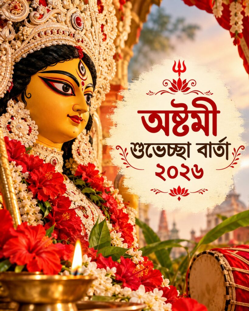 অষ্টমী শুভেচ্ছা বার্তা ২০২৬