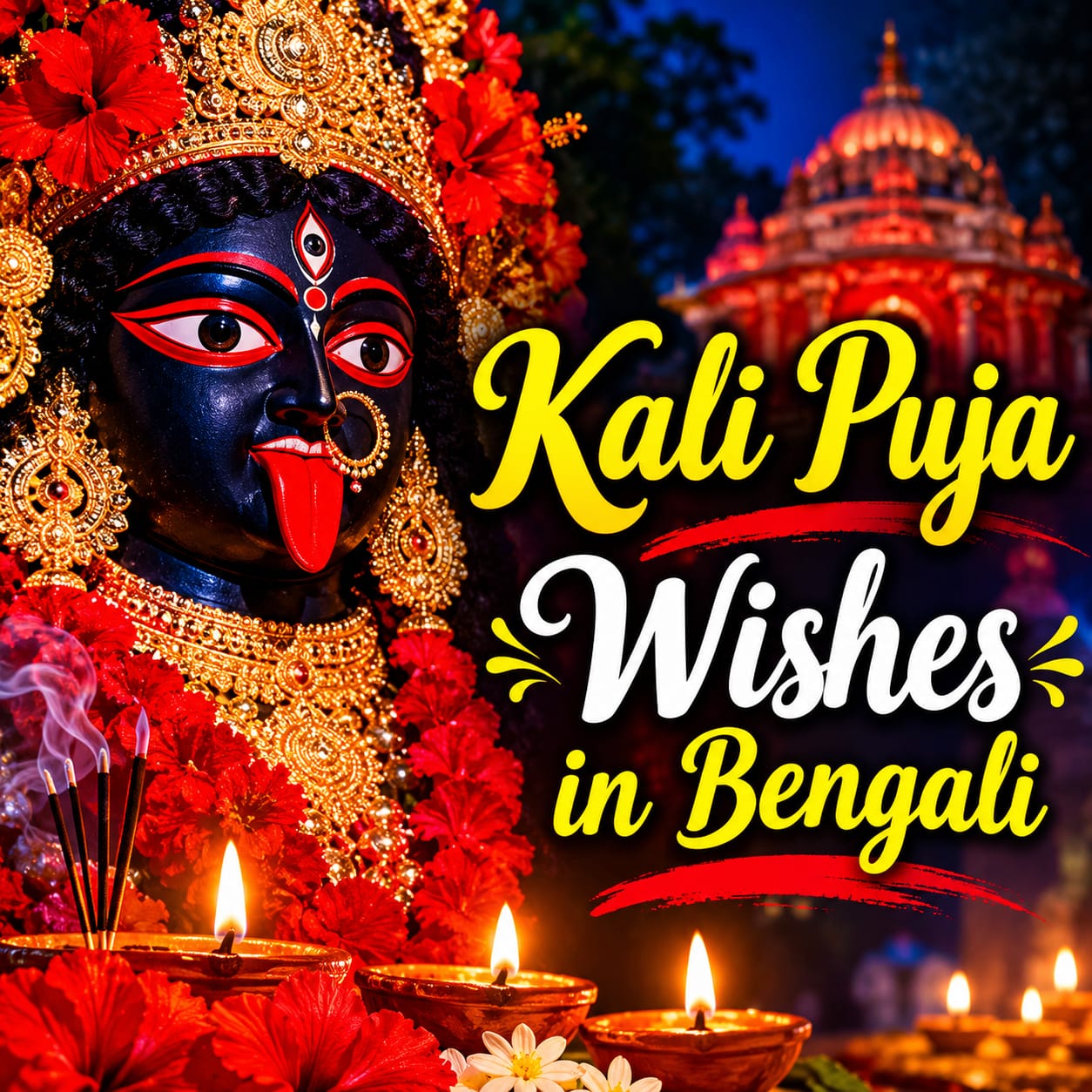 Kali Puja Wishes in Bengali
